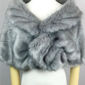 Faux Fur Wrap by SISSILY